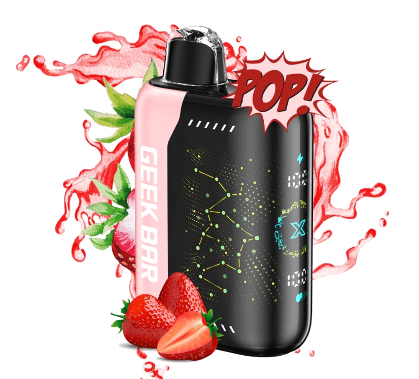 Dive into the Future of Vaping: Geek Bar Pulse X 25000 Puffs Vape - Strawberry B-Pop